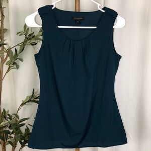 Banana Republic Silky Sleeveless Pleat-Front Shell Sz XS (T4)
